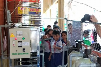 “Nước sạch học đường” đến với Trường Tiểu học B Phú Bình