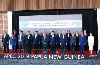 Thủ tướng Nguyễn Xuân Phúc dự đối thoại giữa các nhà Lãnh đạo APEC với Quỹ Tiền tệ Quốc tế