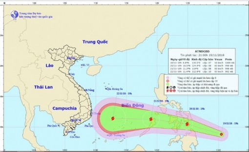 Áp thấp nhiệt đới tiến gần Biển Đông, khả năng mạnh lên thành bão