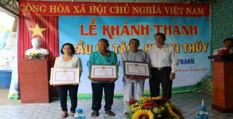Vĩnh Thành:  Khánh thành cầu nông thôn trị giá 300 triệu đồng
