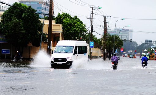 Tâm bão đang ở Vũng Tàu, gió giật mạnh khiến cây gãy đổ, tàu chìm
