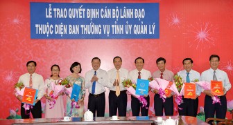 Trao quyết định điều động, bổ nhiệm và nghỉ hưu đối với cán bộ thuộc diện Ban Thường vụ Tỉnh ủy quản lý