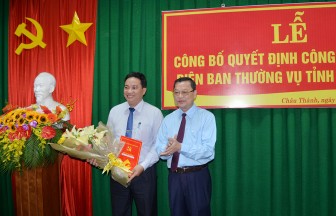 Châu Thành có Phó Bí thư Huyện ủy mới