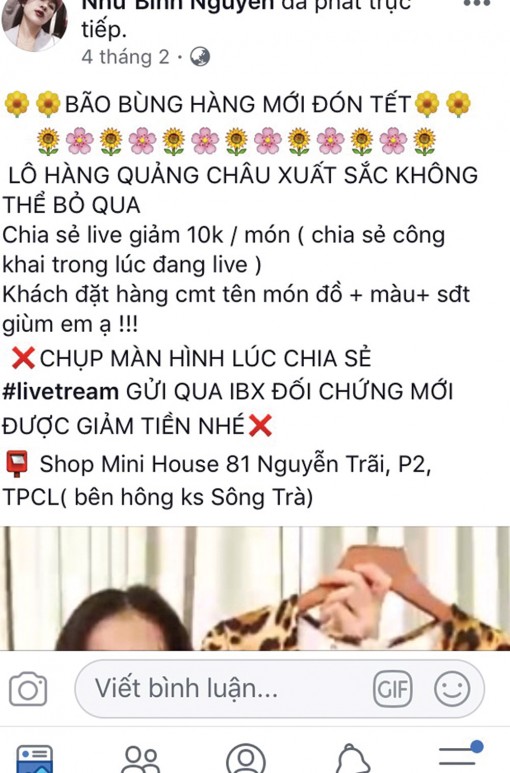 Đi chợ… livestream