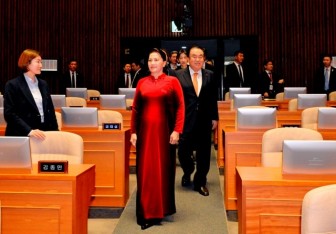 Chủ tịch Quốc hội Hàn Quốc Moon Hee Sang đón, hội đàm với Chủ tịch Quốc hội Nguyễn Thị Kim Ngân