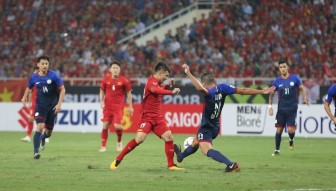 Bán kết lượt về AFF Cup 2018: Việt Nam 0-0 Philippines (hiệp 1)