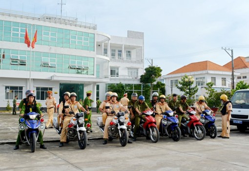 Công an huyện Châu Thành ra quân cao điểm tấn công, trấn áp tội phạm