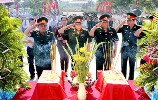 Hậu Giang: Truy điệu, cải táng 9 hài cốt liệt sĩ hy sinh trong kháng chiến chống Mỹ