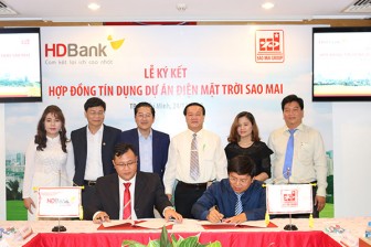 HD Bank đồng hành với Sao Mai Group xúc tiến dự án điện NLMT