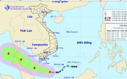 Tàu thuyền ở Kiên Giang đã vào nơi tránh bão an toàn