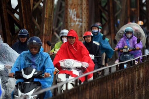 Đón không khí lạnh, Bắc bộ mưa giông diện rộng