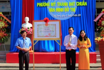 Phường Mỹ Thạnh đạt chuẩn Văn minh đô thị