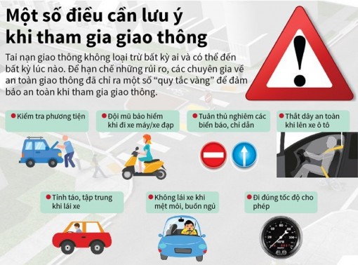 Một số điều cần lưu ý khi tham gia giao thông