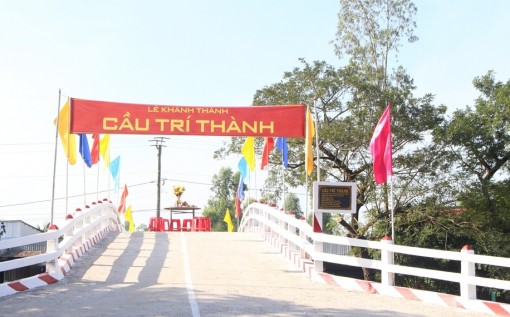 Khánh thành cầu Trí Thành trị giá 740 triệu đồng