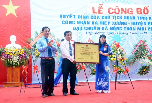 Xã Hiệp Xương đạt chuẩn nông thôn mới