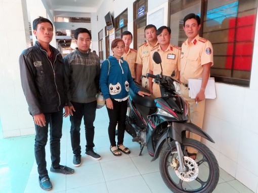 Trao trả xe cho người bị mất trộm