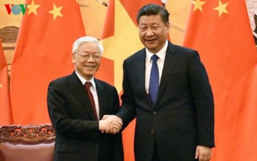 Lãnh đạo Việt Nam - Trung Quốc trao đổi thư chúc mừng năm mới Kỷ Hợi