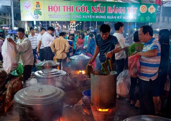 Khai mạc Hội thi gói, nấu bánh tét mừng xuân Kỷ Hợi  2019