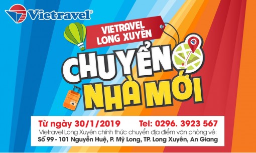 Vietravel Long Xuyên chuyển nhà mới