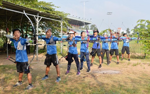 Bắn cung An Giang tiến bộ vượt bậc