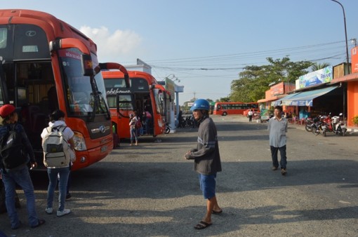 Ngày mùng 5 Tết, bến xe ở Sóc Trăng vắng vẻ