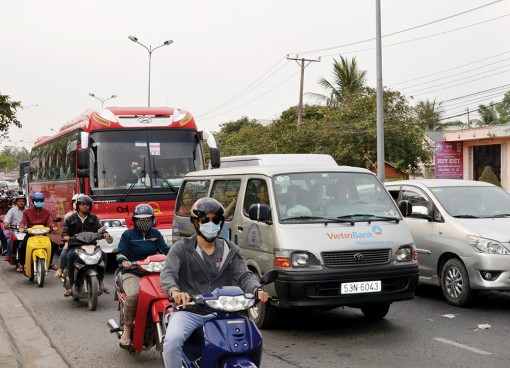Kẹt xe ngày Tết