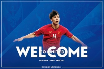 Công Phượng chính thức gia nhập Incheon United, khoác áo số 23