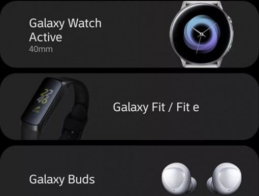 Samsung sẽ ra ba thiết bị đeo thông minh cùng Galaxy S10