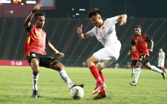 Thắng đậm U22 Timor Leste, U22 Việt Nam vào bán kết sớm 1 lượt trận
