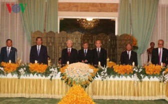 Tổng Bí thư, Chủ tịch nước dự quốc yến của Quốc vương Campuchia