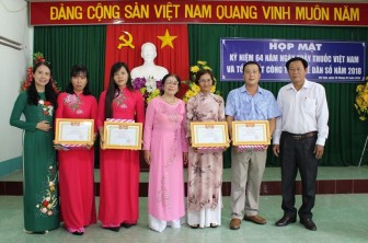 Trạm Y tế thị trấn Núi Sập họp mặt ngày Thầy thuốc Việt Nam