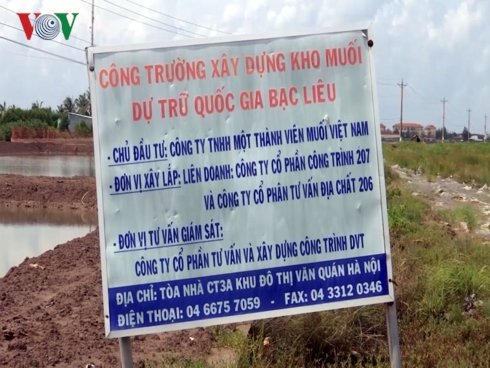 Dự án Kho dự trữ muối Quốc gia tại Bạc Liêu bị hoang phế, diêm dân bức xúc?