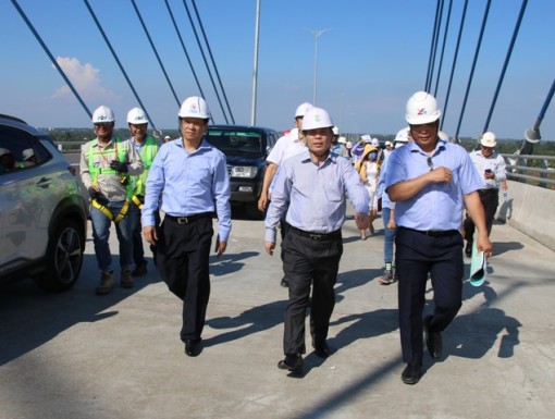 Cầu Vàm Cống dự kiến khánh thành đưa vào sử dụng trong tháng 6-2019