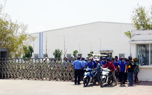 Công nhân Công ty TNHH May mặc Lu An đã trở lại làm việc bình thường