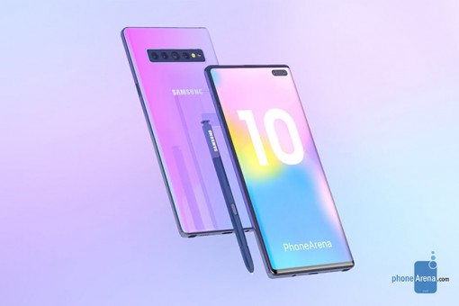 Galaxy Note 10 siêu đẹp xuất hiện, thách thức iPhone 11