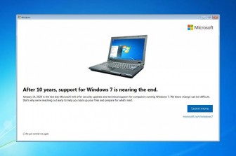 Microsoft thông báo ngưng hỗ trợ Windows 7