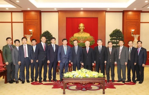 Tổng Bí thư, Chủ tịch nước tiếp Đoàn Đảng Dân chủ Đồng hành Hàn Quốc