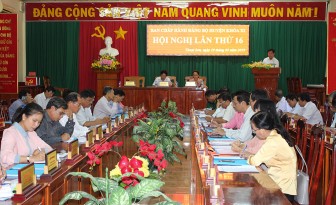 Thoại Sơn tập trung thực hiện các công trình mừng huyện nông thôn mới