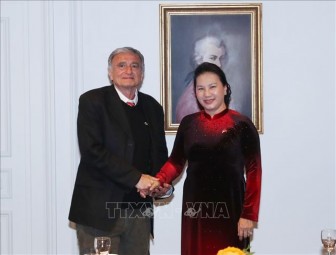Chủ tịch Quốc hội Nguyễn Thị Kim Ngân gặp Tổng Thư ký Hội hữu nghị Pháp - Việt