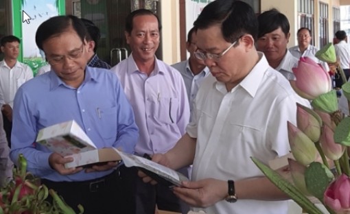 Phó Thủ tướng Vương Đình Huệ làm việc tại Đồng Tháp