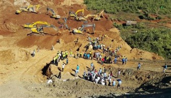 Lở đất ở mỏ khai thác ngọc bích, hàng chục công nhân thiệt mạng
