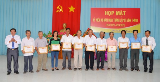 Xã Vĩnh Thành kỷ niệm 40 năm ngày thành lập xã