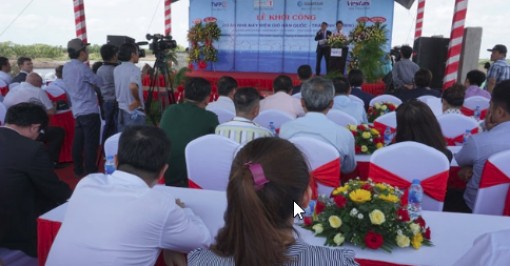 Tái khởi công Dự án nhà máy điện gió ở Trà Vinh