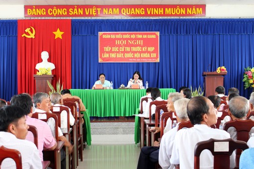 Lắng nghe ý kiến cử tri trước kỳ họp lần thứ 7, Quốc hội khóa XIV