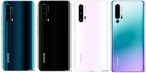 Rò rỉ hình ảnh Honor 20 Pro trong 4 màu khác nhau