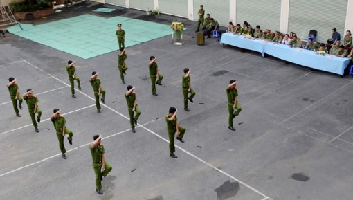 Đoàn thanh niên Công an tỉnh Trà Vinh tổ chức liên hoan võ thuật
