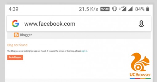 Sử dụng UC Browser có thể khiến bạn bị tấn công