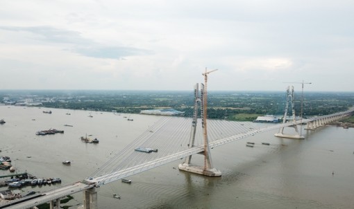 Sẵn sàng cho ngày khánh thành cầu Vàm Cống