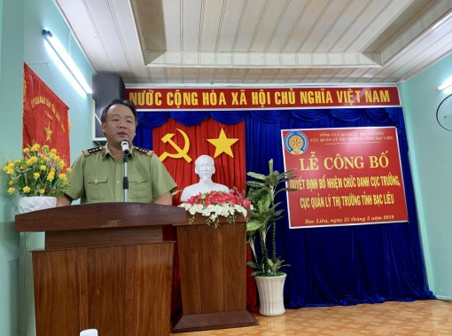 Ông Nguyễn Minh Trung chính thức giữ chức Cục trưởng Cục QLTT Bạc Liêu