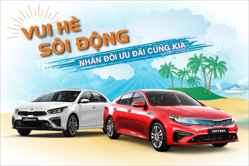 Vui hè sôi động, nhân đôi ưu đãi khi mua xe Kia